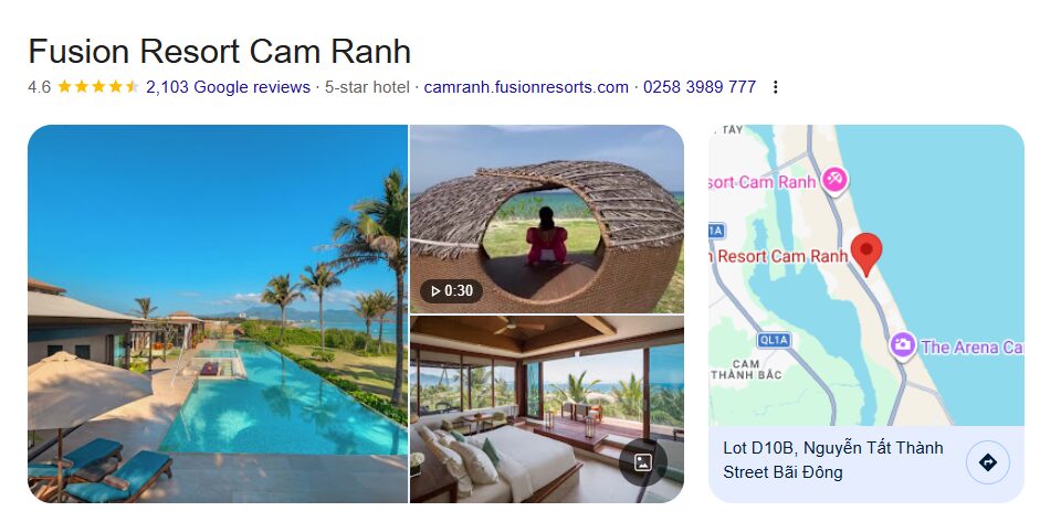 Spacious beachfront villa with private pool and tropical garden views, highlighting the comfort of 5 stars resorts in Cam Ranh.
