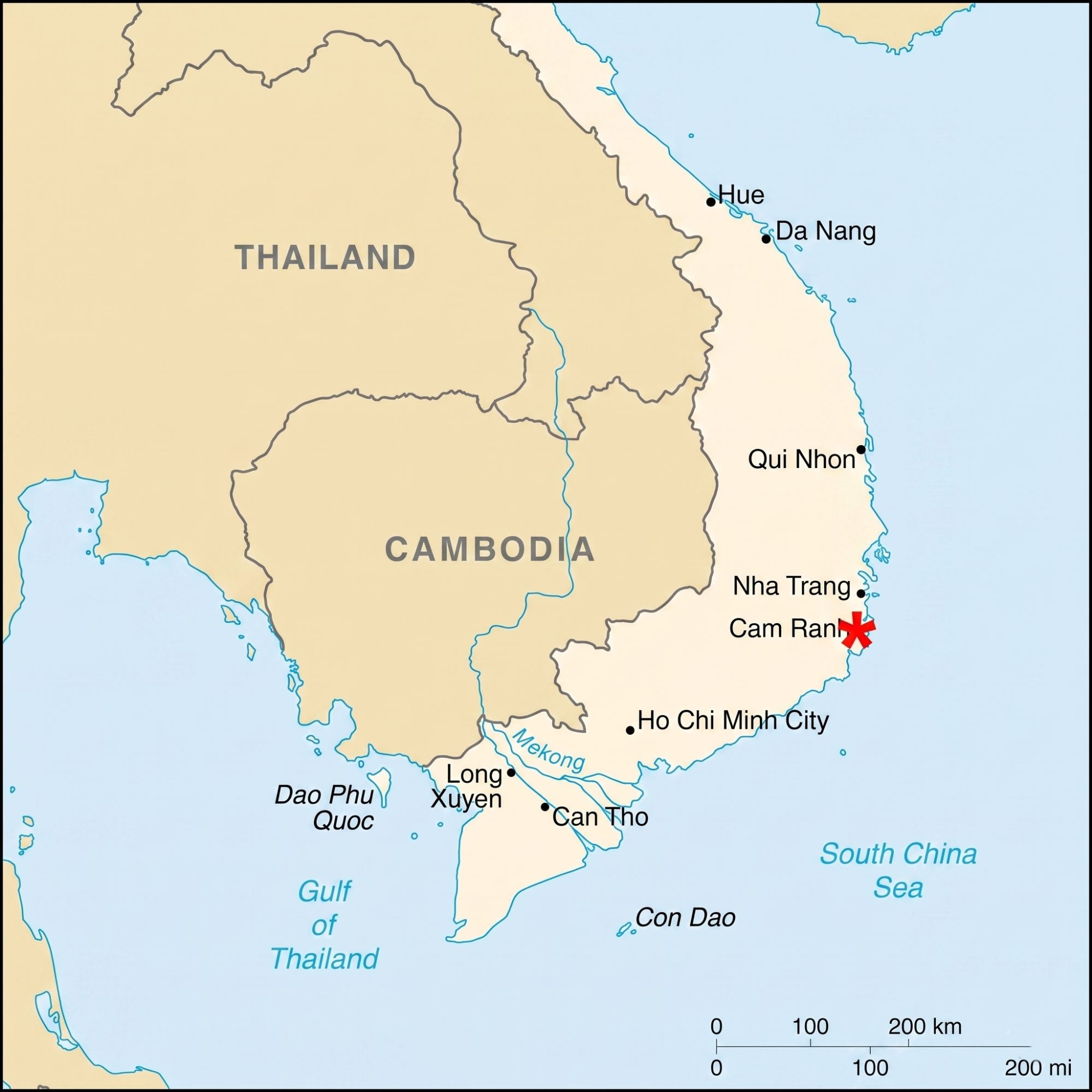 Cam Ranh Map 2026: Top Tourist Attractions & Resorts 1 Scenic routes and landmarks displayed on the Cam Ranh map