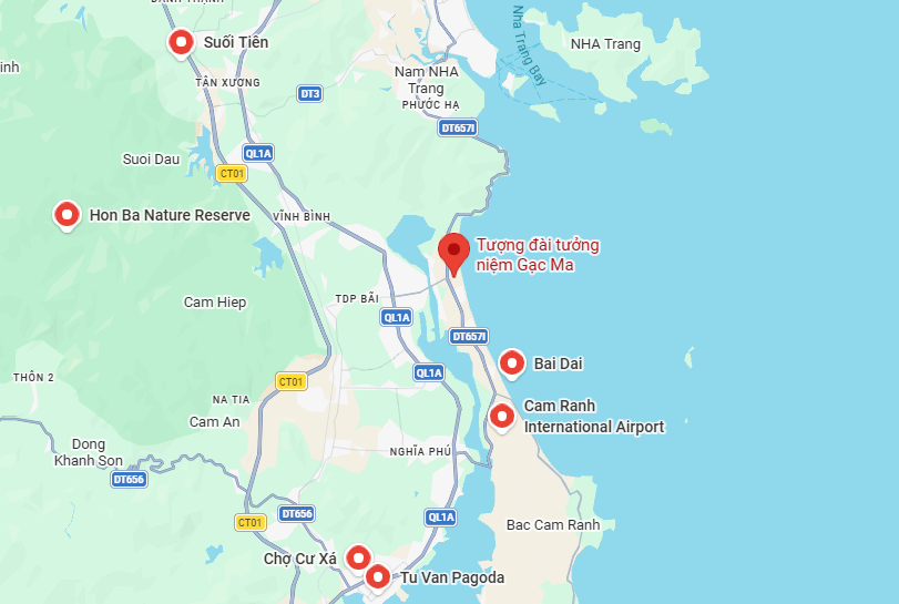 Cam Ranh Map 2026: Top Tourist Attractions & Resorts 21 Cam Ranh Map 5